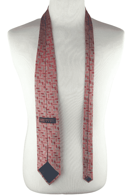 Farentino Ferre men's gray or rust necktie - Solé Resale Boutique thrift