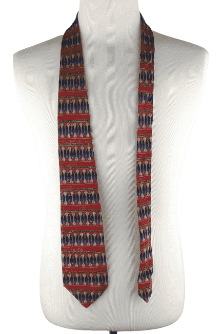 Studio men's red and blue tie - Solé Resale Boutique thrift