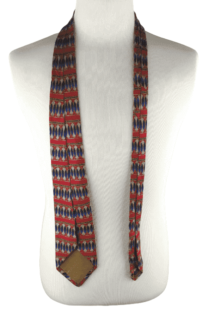 Studio men's red and blue tie - Solé Resale Boutique thrift