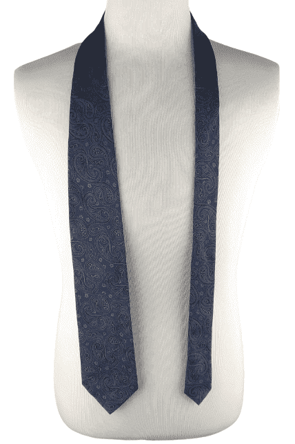 Faconnable men's blue paisley necktie - Solé Resale Boutique thrift