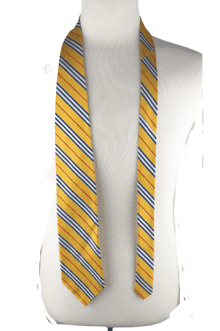 Vintage Rooster men's gold and blue tie - Solé Resale Boutique thrift