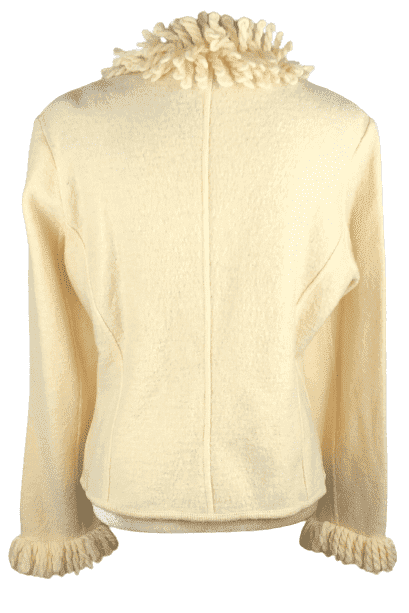 Clothes By Revue women's cream wool cardigan sweater size M - Solé Resale Boutique thrift