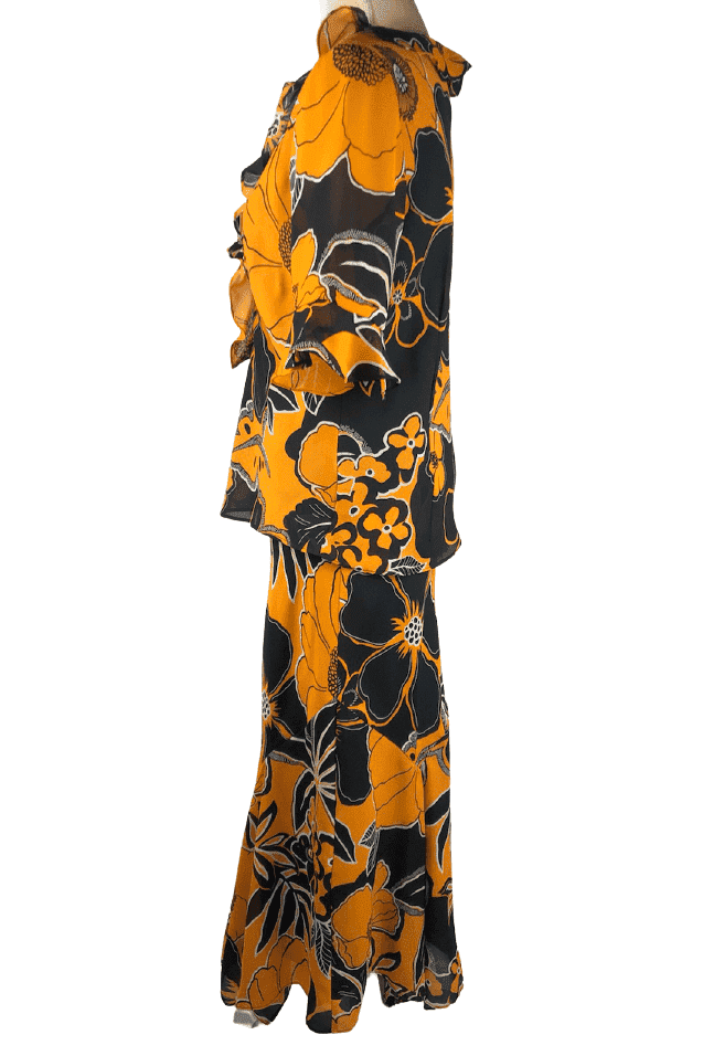 Dress U women's gold and black skirt set size 14
