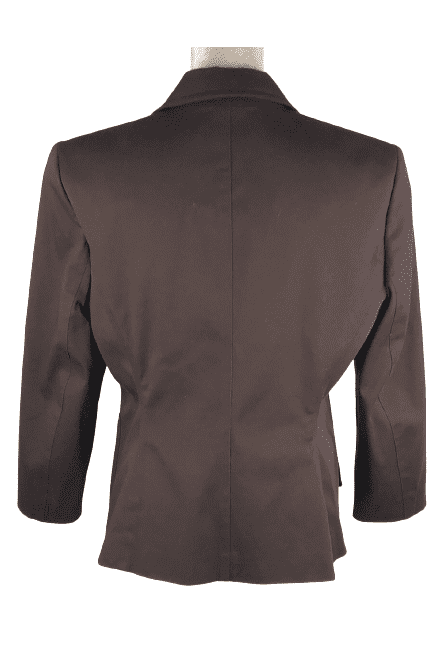Michael Kors women's brown, blazer jacket size 10 - Solé Resale Boutique thrift