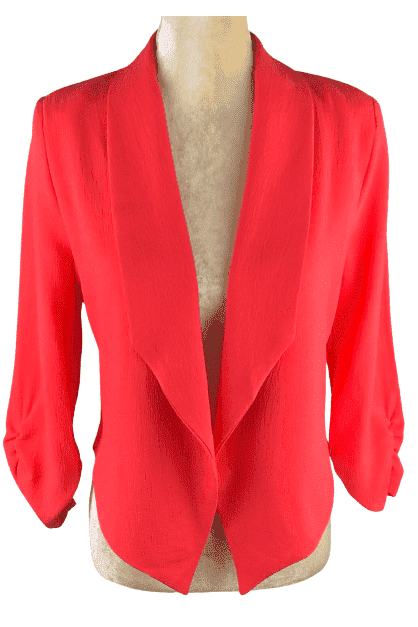 Michel Fashion women's salmon open fit jacket size S - Solé Resale Boutique thrift