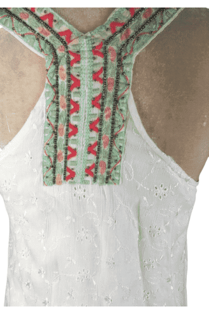 Paper Crane women's white layered tank top size S - Solé Resale Boutique thrift