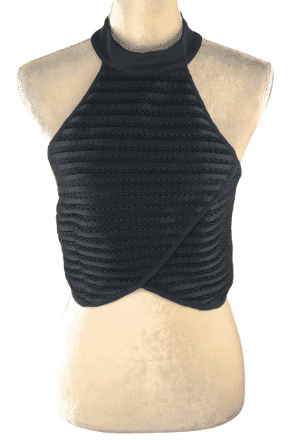 Women's black, crop tank top size M - Solé Resale Boutique thrift