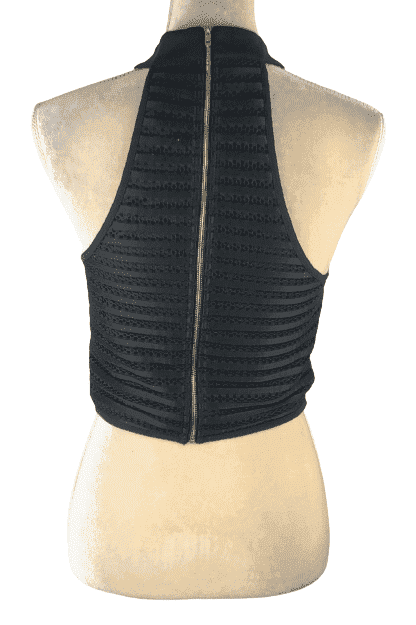 Women's black, crop tank top size M - Solé Resale Boutique thrift