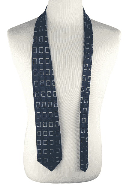 Bachrach men's blue tie - Solé Resale Boutique thrift