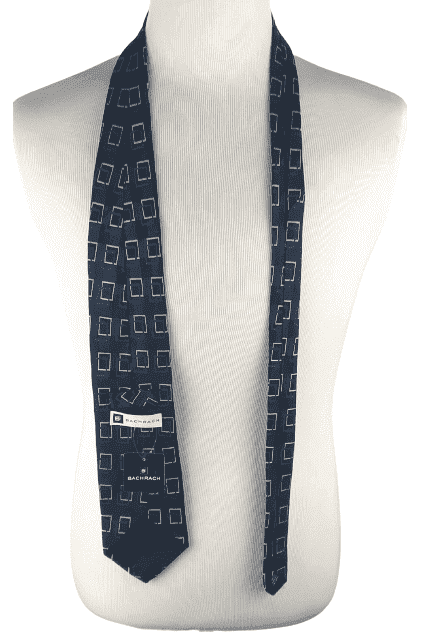 Bachrach men's blue tie - Solé Resale Boutique thrift