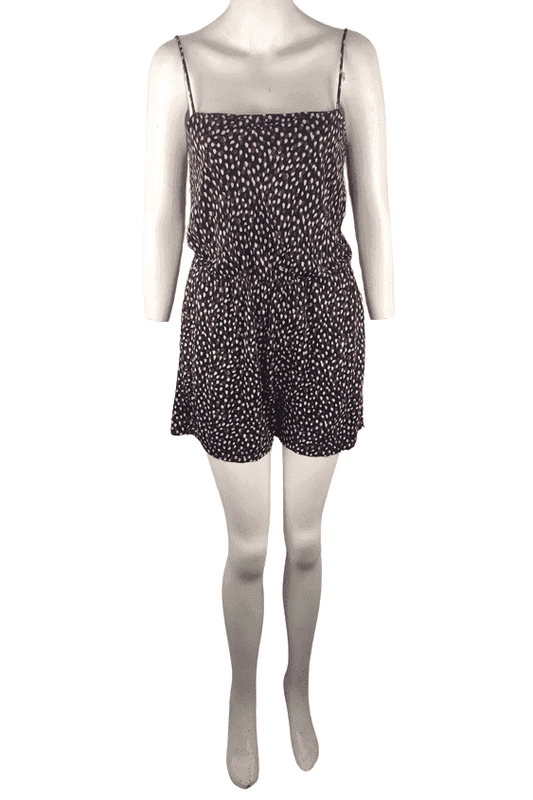 H&M Basics women's black multicolor romper size S - Solé Resale Boutique thrift