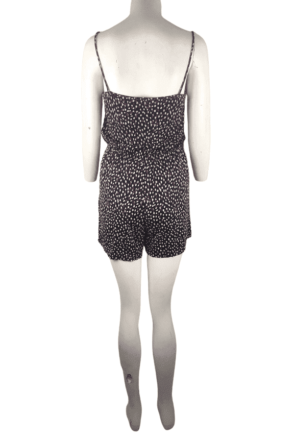 H&M Basics women's black multicolor romper size S - Solé Resale Boutique thrift