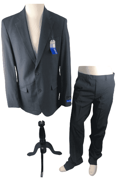 Nautica Bi-Stretch men's gray 2 piece suit size L40 W34 - Solé Resale Boutique thrift