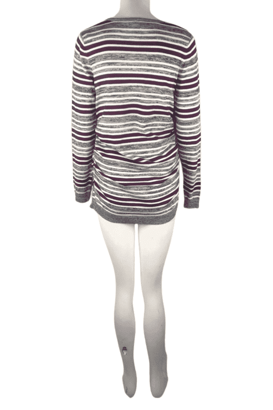 Pina Rossi women's purple and gray maternity sweater size S - Solé Resale Boutique thrift