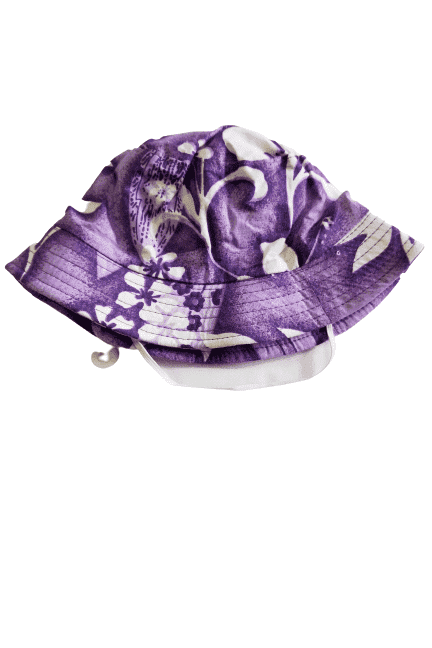 Nwot purple/white floral hat