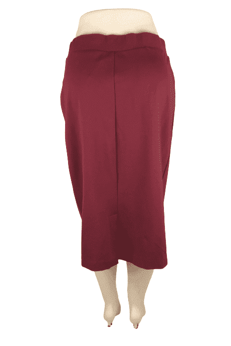 Ashley Stewart women's cabernet skirt size 12 - Solé Resale Boutique thrift