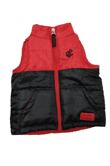 Rocawear red and black vest sz 3/6 mos - Solé Resale Boutique thrift