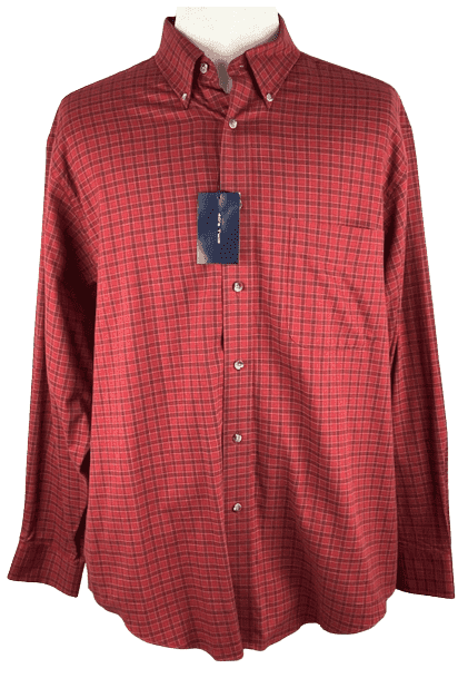 Roundtree & Yorke brick plaid shirt size XL - Solé Resale Boutique thrift