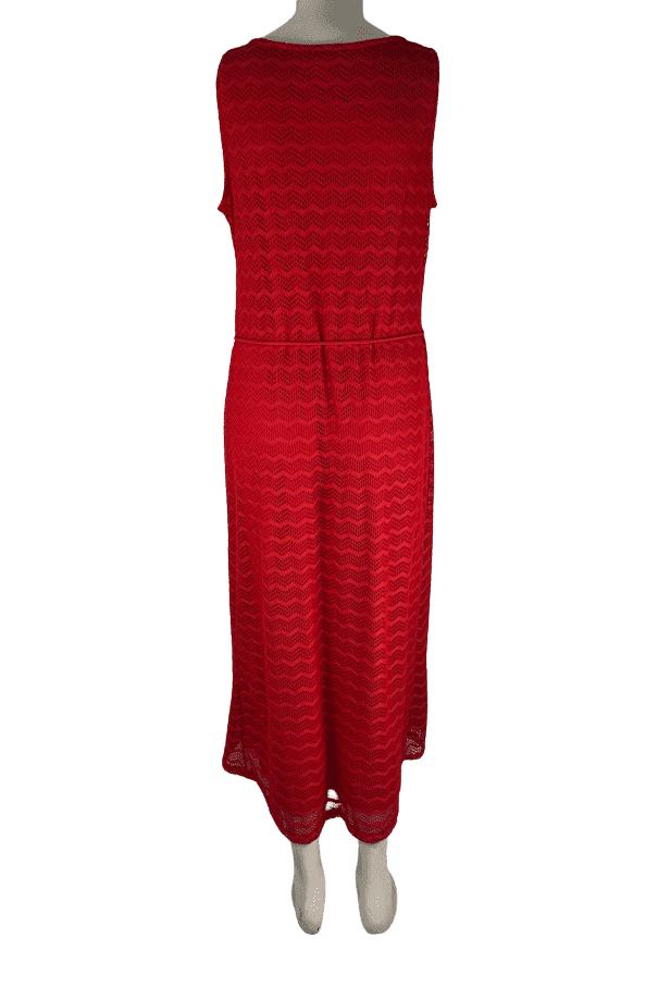 Covington women's red long sleeveless dress size 12 - Solé Resale Boutique thrift