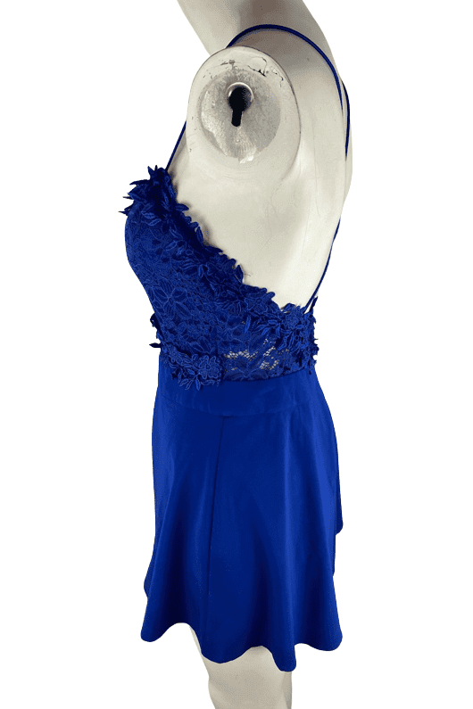 Entry women's blue romper size M - Solé Resale Boutique thrift