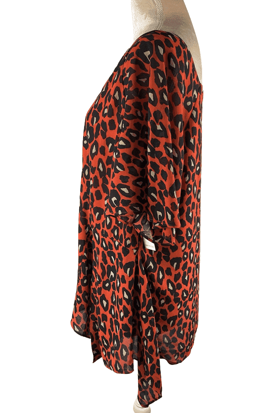 FTF Fashion to Figure women's leopard blouse size 2 - Solé Resale Boutique thrift