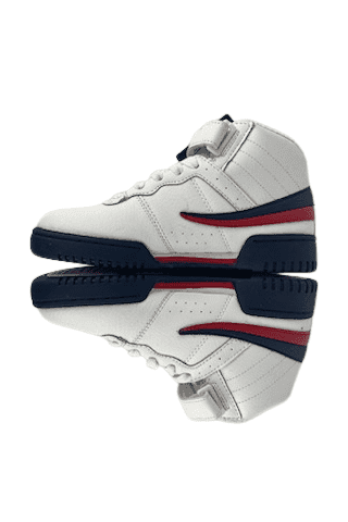 Fila boys white multi high top sneakers size 1.5 - Solé Resale Boutique thrift