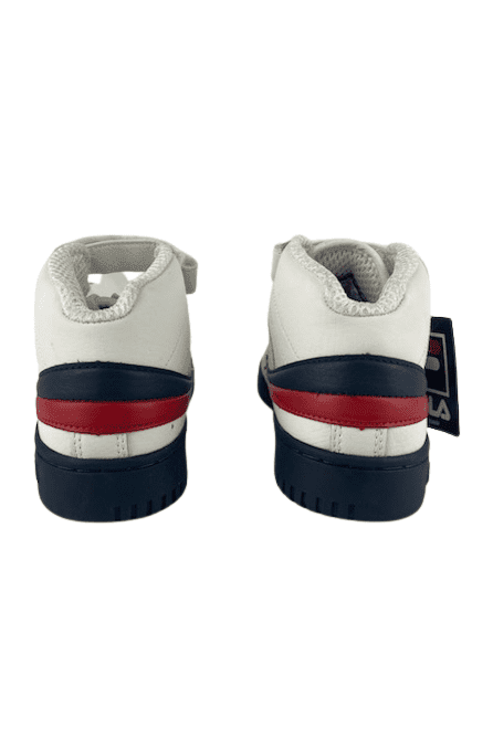Fila boys white multi high top sneakers size 1.5 - Solé Resale Boutique thrift