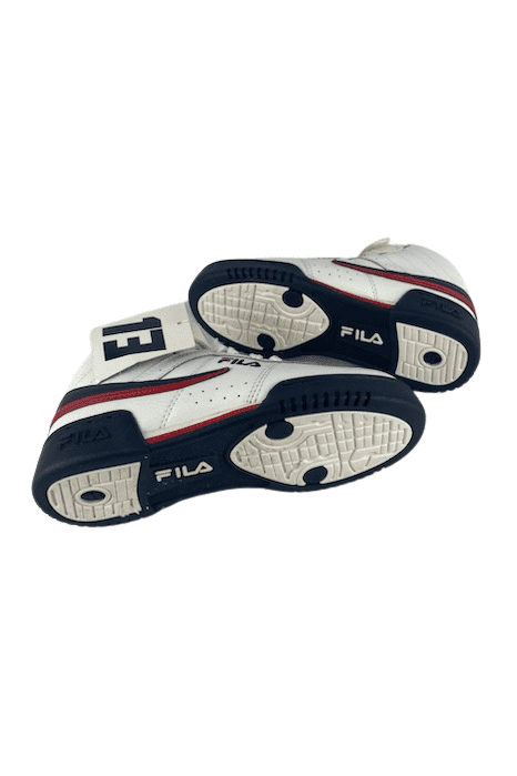 Fila boys white multi high top sneakers size 1.5 - Solé Resale Boutique thrift