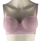Pink women's pink lace push up bra size XS - Solé Resale Boutique thrift