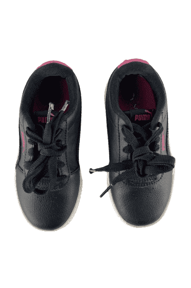Puma toddler girls black and pink sneakers size 11C - Solé Resale Boutique thrift