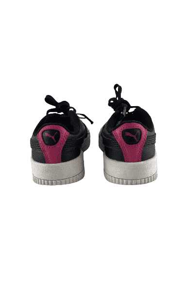 Puma toddler girls black and pink sneakers size 11C - Solé Resale Boutique thrift