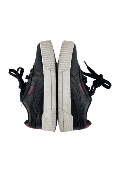 Puma toddler girls black and pink sneakers size 11C - Solé Resale Boutique thrift