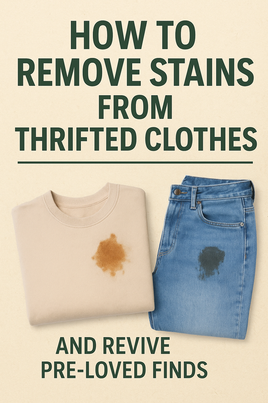 How to Remove Stains from Thrifted Clothes and Revive Pre-Loved Finds