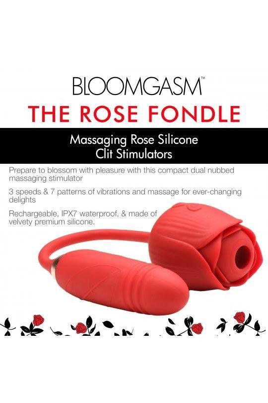 10X Romping Rose Suction and Thrusting Vibrator