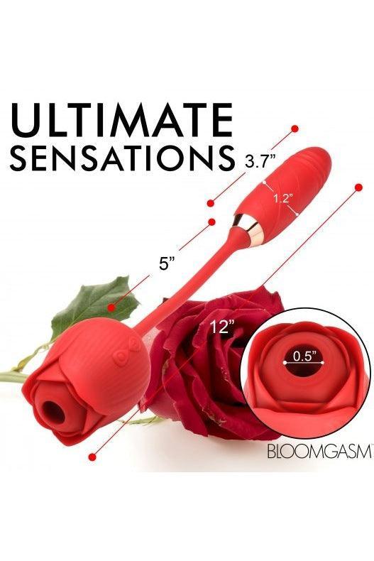 10X Romping Rose Suction and Thrusting Vibrator