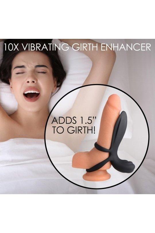 10X Silicone Vibrating Girth Enhancer with Remote Control - Solé Resale Boutique thrift