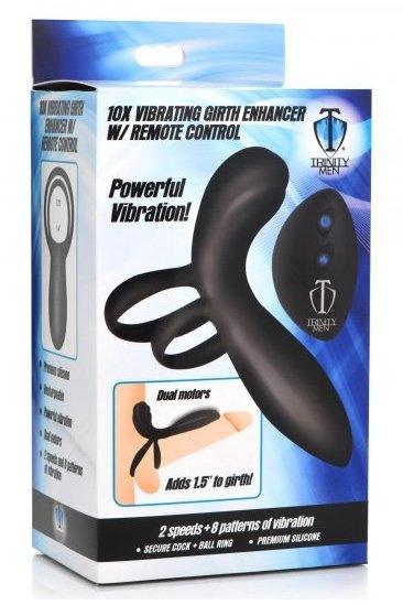 10X Silicone Vibrating Girth Enhancer with Remote Control - Solé Resale Boutique thrift