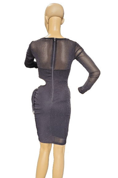 JW signature women's black shimmer fitted dress size S - Solé Resale Boutique thrift