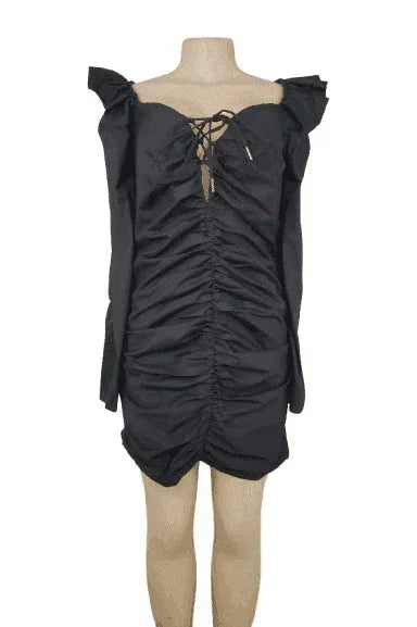 Fashion Nova women's black mini dress size XL - Solé Resale Boutique thrift