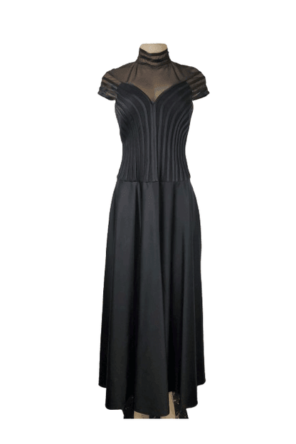 JS Collection Petite women's black long dress size 6 - Solé Resale Boutique thrift