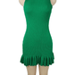 Shein women's green mini dress size S