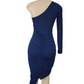 Windsor women's navy fitted dress size S