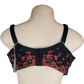 Torrid Bra Collection women's black and red rose t-shirt bra size 46D