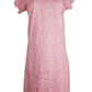 Andree Joan women's pink and white night gown size S