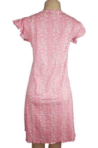 Andree Joan women's pink and white night gown size S