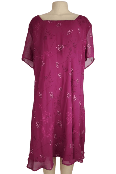 Venezia women's purple floral dress size 28 - Solé Resale Boutique thrift