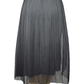 Banana Republic women's chiffon pleated gray skirt size 14 - Solé Resale Boutique thrift