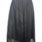 Banana Republic women's chiffon pleated gray skirt size 14 - Solé Resale Boutique thrift