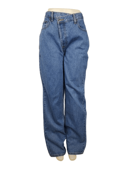 Fashion Nova women's crossover blue jeans size 11 - Solé Resale Boutique thrift