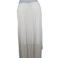 Zac & Rachel women's high low bright white skirt size M - Solé Resale Boutique thrift